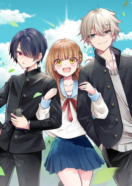 Illustration for Mito and Kei Hozumi's Seishun wa Sankakukei no Loop
