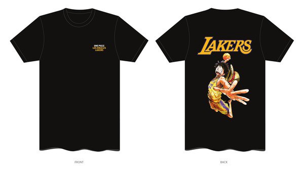 One Piece x Los Angeles Lakers shirt