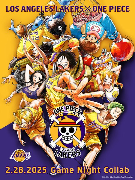 One Piece x Los Angeles Lakers