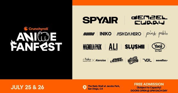 Crunchyroll Announces Exciting San Diego Music Festival During Comic-Con International